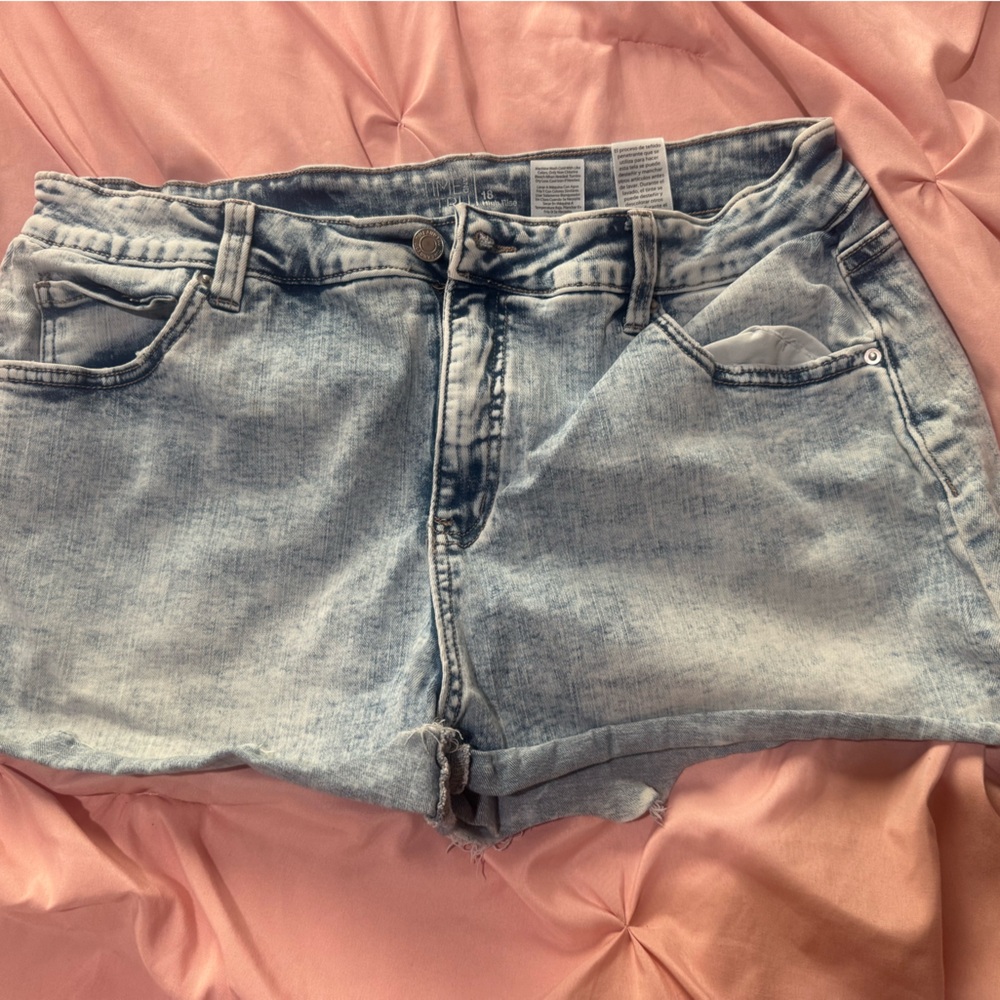 Light Wash Denim Shorts